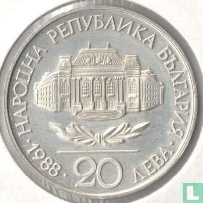 Bulgarien 20 Leva 1988 (PP) "100th anniversary of Sofia University" - Bild 1
