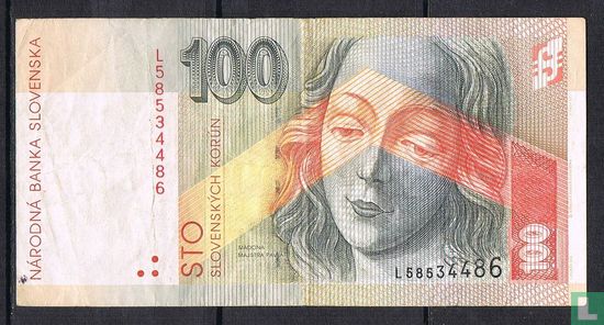 Slowakije 100 Korun 1999 - Afbeelding 1