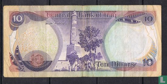Irak 10 Dinars 1980 - Afbeelding 2