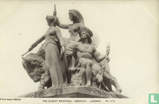 The Albert Memorial. "America". London