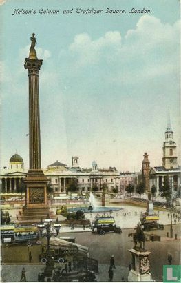 Nelson's Column and Trafalgar Square, London