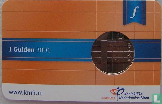 Netherlands 1 gulden 2001 (coincard) "Last regular Gulden" - Image 2