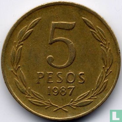 Chili 5 pesos 1987 - Afbeelding 1
