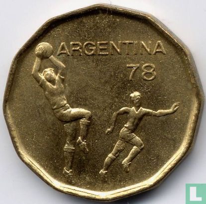 Argentinien 20 Peso 1977 "1978 Football World Cup in Argentina" - Bild 2