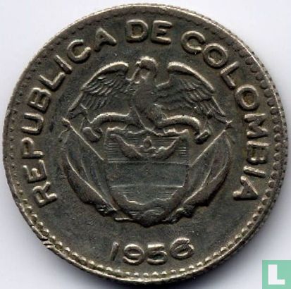 Colombia 10 centavos 1956 (without mintmark) - Image 1