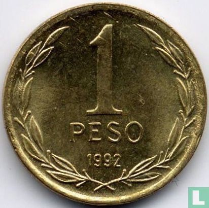 Chili 1 peso 1992 (type 1) - Image 1