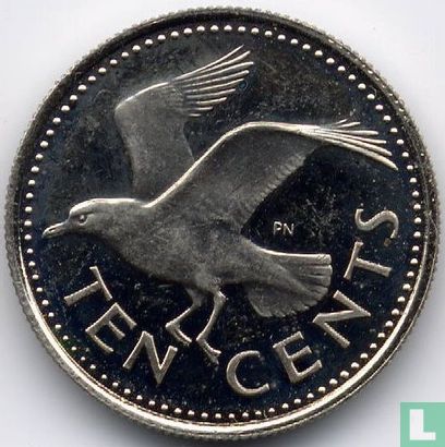 Barbados 10 cents 1973 (PROOF) - Image 2