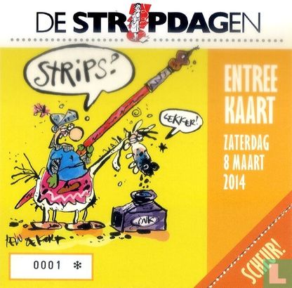 De Stripdagen Zaterdag Entreekaart 2014 - Image 1