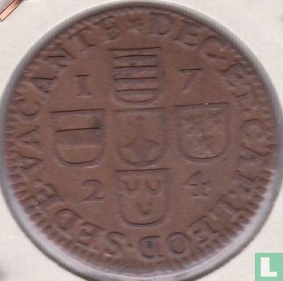 Liège 1 liard 1724 "St. Lambertus" - Image 1