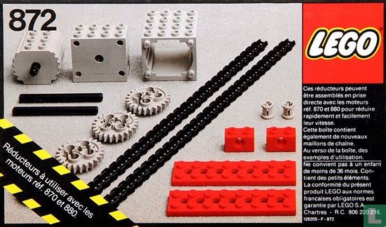 Lego 872 Two Gear Blocks - Image 1