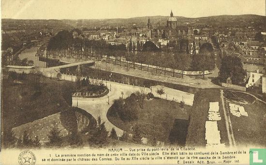 Namur - Vue prise du pont-levis de la Citadelle