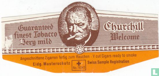 Zigarren fertig zum Angeschnittene Rauchen V cut Cigars ready to smoke Eidg. Musterschutz + No. 76242 Swiss Sample Registration-Guaranteed finest Tobacco Very Mild-Churchill Welcome - Image 1