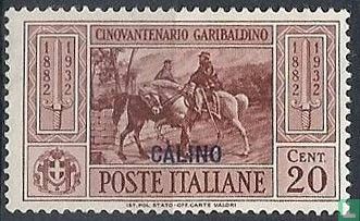 Giuseppe Garibaldi, Aufdruck Calino