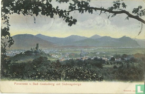 Panorama v. Bad-Godesberg mit Siebengebirge