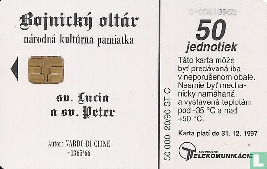 Bojnický Oltár - Sv. Lucia A Sv. Peter - Afbeelding 2
