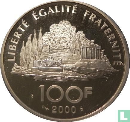 Frankrijk 100 francs 2000 (PROOF) "Jean-Jacques Rousseau" - Afbeelding 1