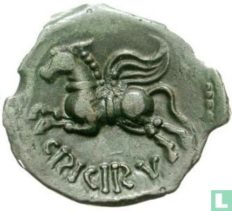 Oude Kelten (Suessiones stam)  AE18  60 - 50 BC - Afbeelding 1