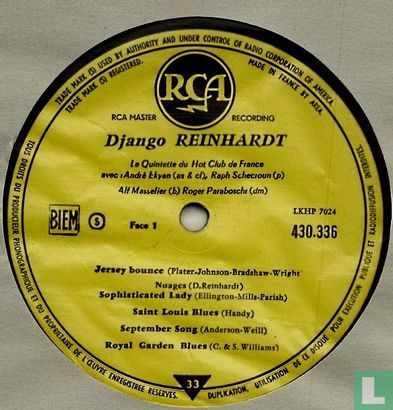 Newly Discovered Masters By Django Reinhardt And The Quintet Of The Hot Club Of France - Image 3