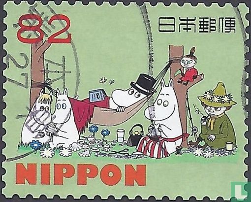 Voeux Timbres Moomin