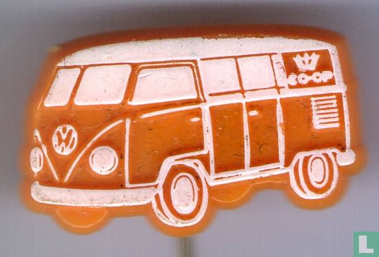 CO-OP (VW bus) [wit op oranje]