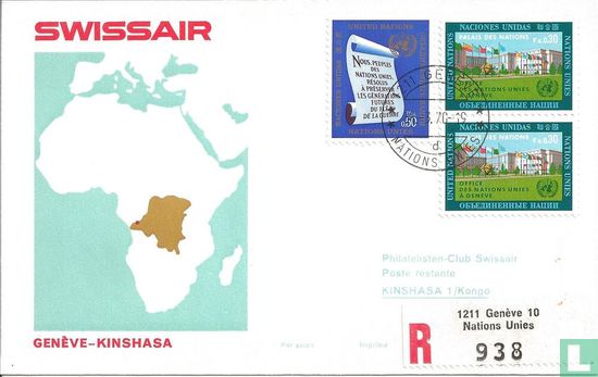 Vol Swissair geneve-Kinshasa