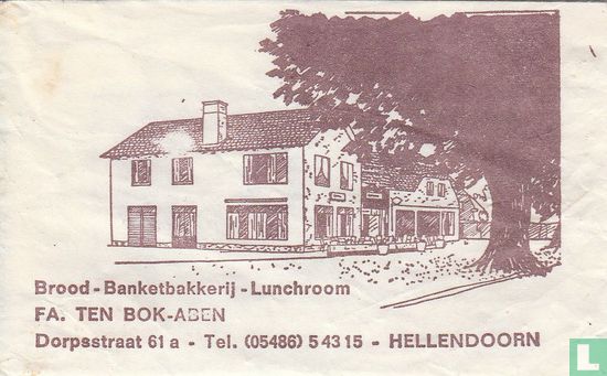 Brood Banketbakkerij Lunchroom Fa. ten Bok - Aben - Afbeelding 1