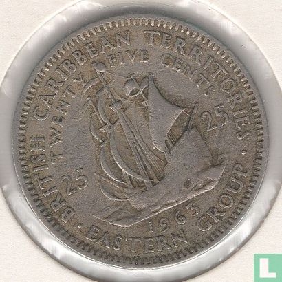 British Caribbean Territories 25 cents 1963 - Image 1