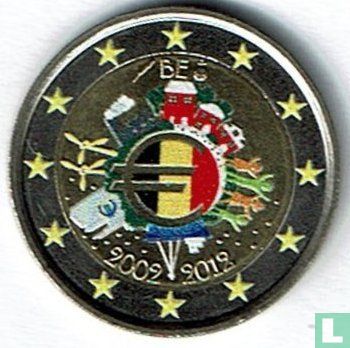 België 2 euro 2012 (met grote vlag in het midden) "10 Years of Euro Cash" - Bild 1
