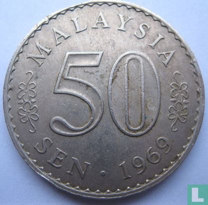 Maleisië 50 sen 1969 (security edge) - Afbeelding 1