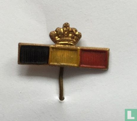 Belgium flag with crown