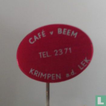 Café v Beem Tel. 2371 Krimpen a.d. Lek