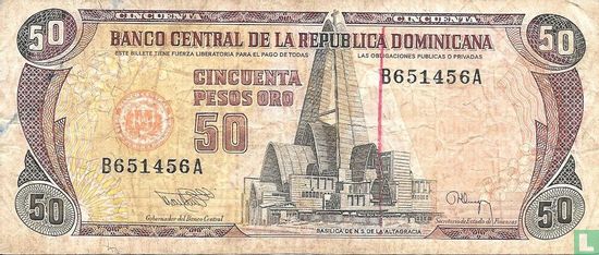 République Dominicaine 50 Pesos Oro 1994 - Image 1