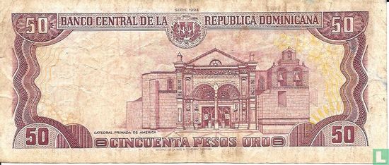 République Dominicaine 50 Pesos Oro 1994 - Image 2