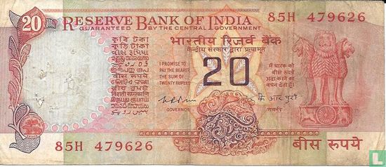 India 20 Rupees - Afbeelding 1