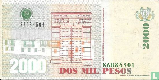 Kolumbien 2.000 Pesos 2008 (P457i) - Bild 2