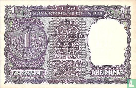 India 1 Rupee 1966 - Image 1