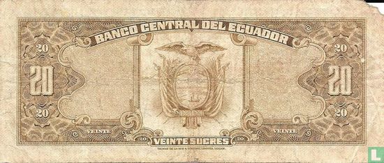 Ecuador 20 Sucres  - Afbeelding 2