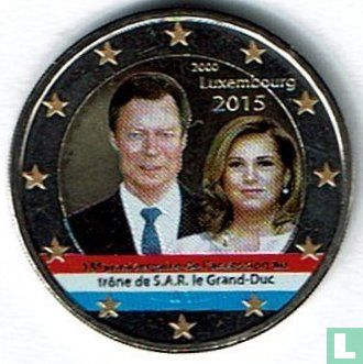 Luxemburg 2 euro 2015 "15th Anniversary of the accession to the throne of H.R.H. the Grand Duke" - Bild 1