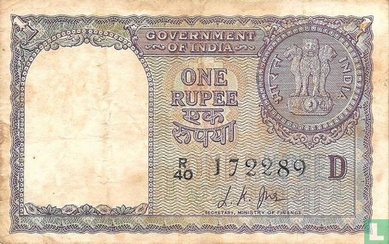 India 1 Rupee 1957 - Image 2
