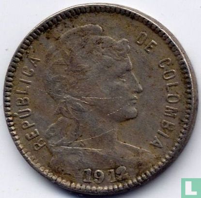 Colombia 1 peso 1912 (AM) - Image 1