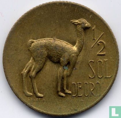Peru ½ sol de oro 1967 - Afbeelding 2