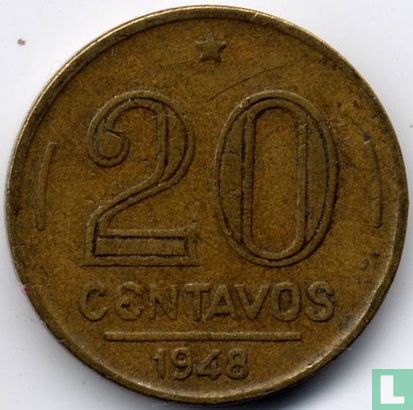 Brazilië 20 centavos 1948 (type 2) - Afbeelding 1