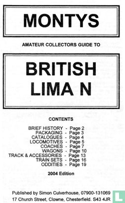 Montys Amateur Collectors Guide to British Lima - Afbeelding 1