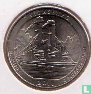 États-Unis ¼ dollar 2011 (D) "Vicksburg" - Image 1