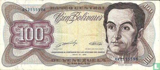 Venezuela 100 Bolívares 1990 - Afbeelding 1