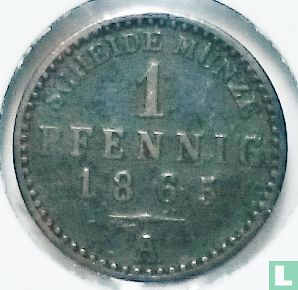 Saxony-Weimar-Eisenach 1 pfennig 1865 - Image 1