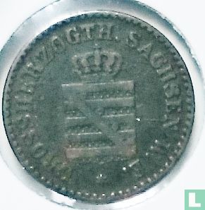 Saksen-Weimar-Eisenach 1 pfennig 1865 - Afbeelding 2