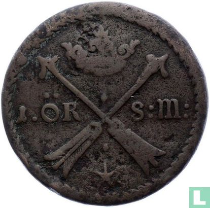 Zweden 1 öre S.M.  1677 - Afbeelding 2