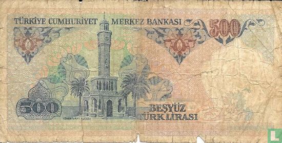Turkije 500 Lira (series A & B) - Afbeelding 2