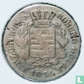 Saksen-Coburg-Gotha 3 kreuzer 1834 - Afbeelding 1
